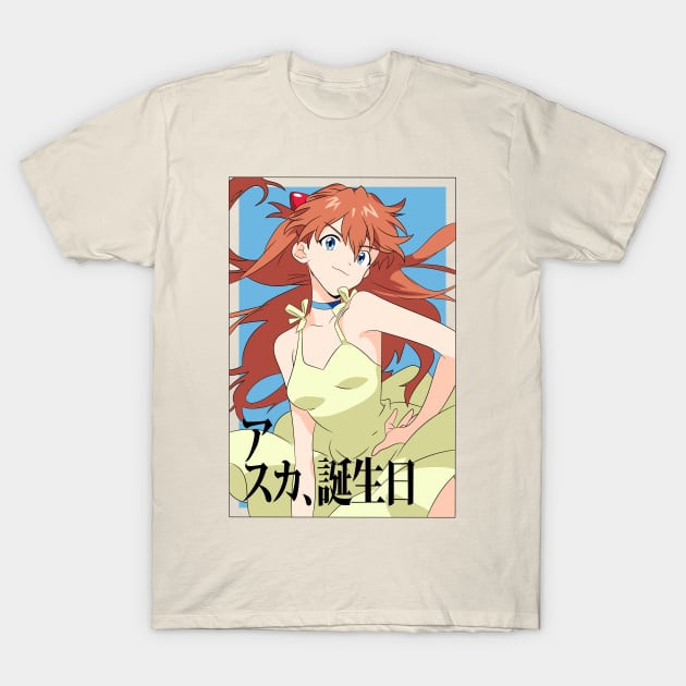 Asuka Langley - Neon Genesis Evangelion T-Shirt by Silvercrowv1